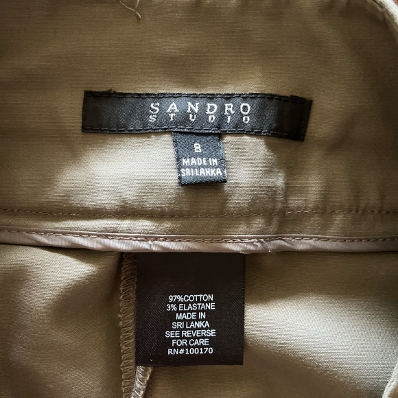 Sandro Studio sage green pencil skirt - Picture 9 of 9